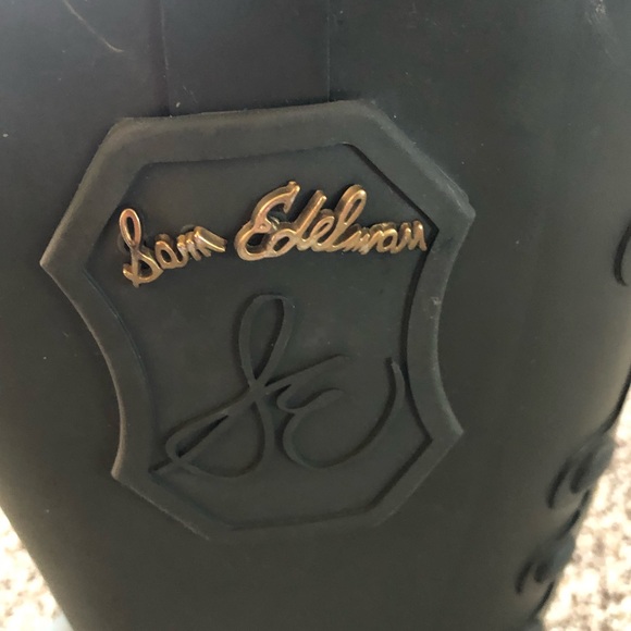 Sam Edelman Tall Rain Boots Riding Boots Ximon Olive Green Size 6M - Picture 3 of 7